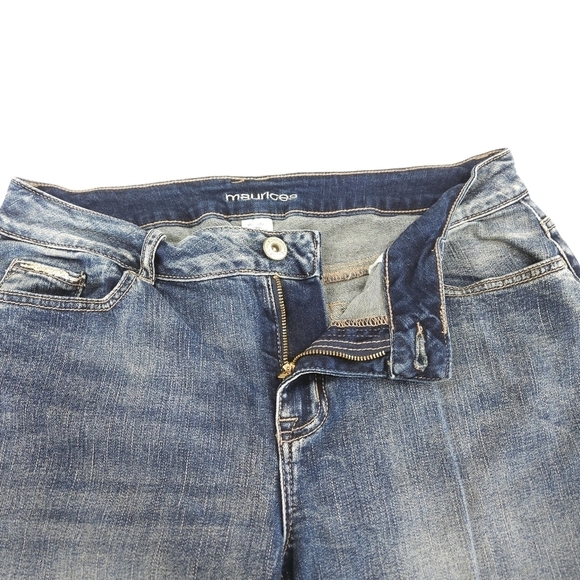 Maurices Blue Denim Jean Capris Size 11/12 - Picture 5 of 7